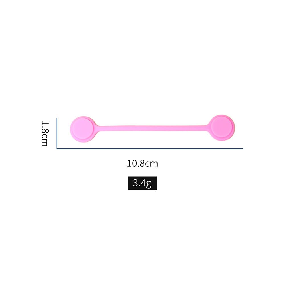 Silicone Cable Organizer: Simple, Solid Color for Desktop, Headphones, and Charging Cables