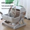 Semi-Automatic Extra-Large Anti-Splash Cat Litter Box for Dropshipping