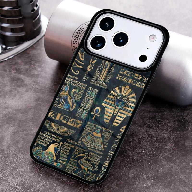 Egypt Mural Pattern Phone Case For iPhone 17 16 15 14 13 12 11 Pro Max Plus 17Air Soft Silicone Cover