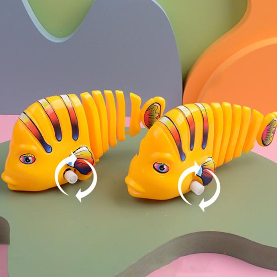 Fish Wind-up Toy Battery-Free Interesting Cute Swinging Fish Nostalgic Interactive Toy