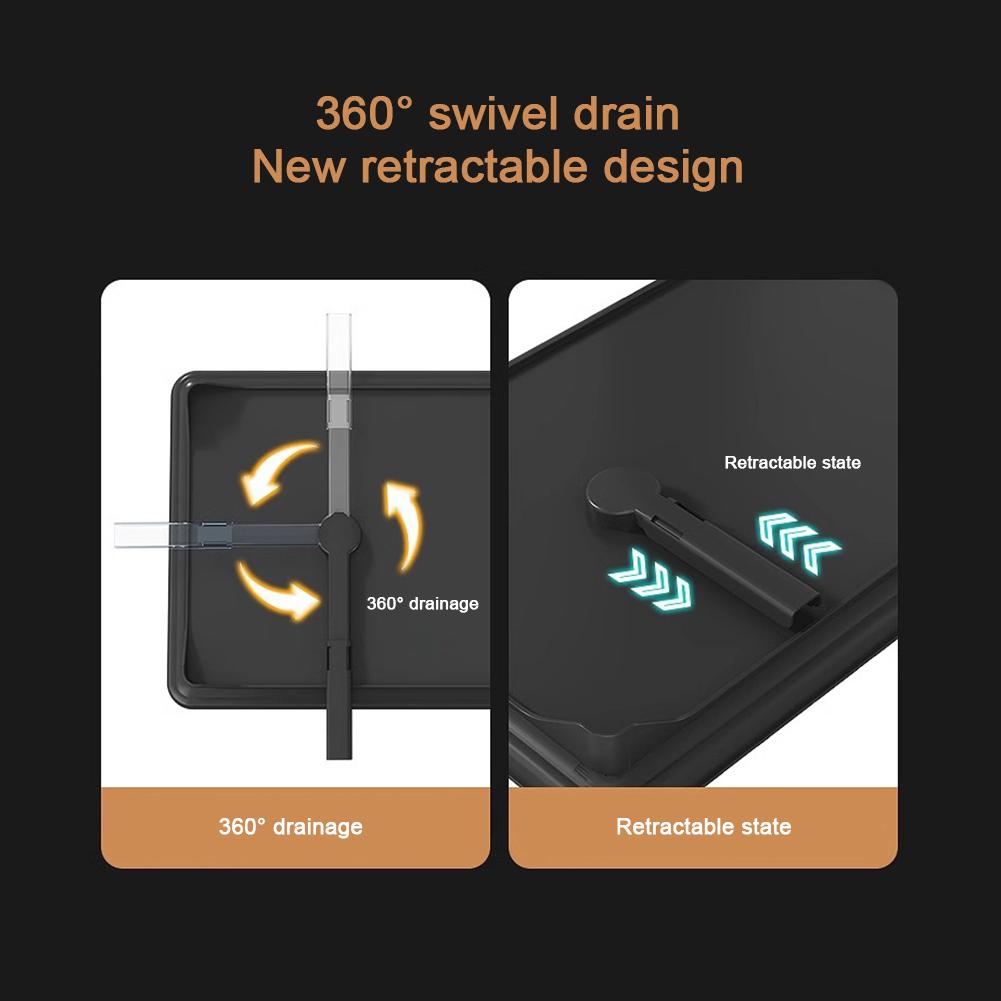 Sink Organizer Dish Racks with Drainboard Dish Strainer Shelf Carbon Steel Dish Rack for Kitchen Storage Counter Organizer