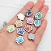 8mm Glitter Dog Paw Print Ribbon for DIY Jewelry & Pet Collar Accessories