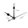 50Pcs Clock Movement Hands Accessories, Quartz Wall Clock Metal Needle Parts for Decor Painting Cross Stitch Clock