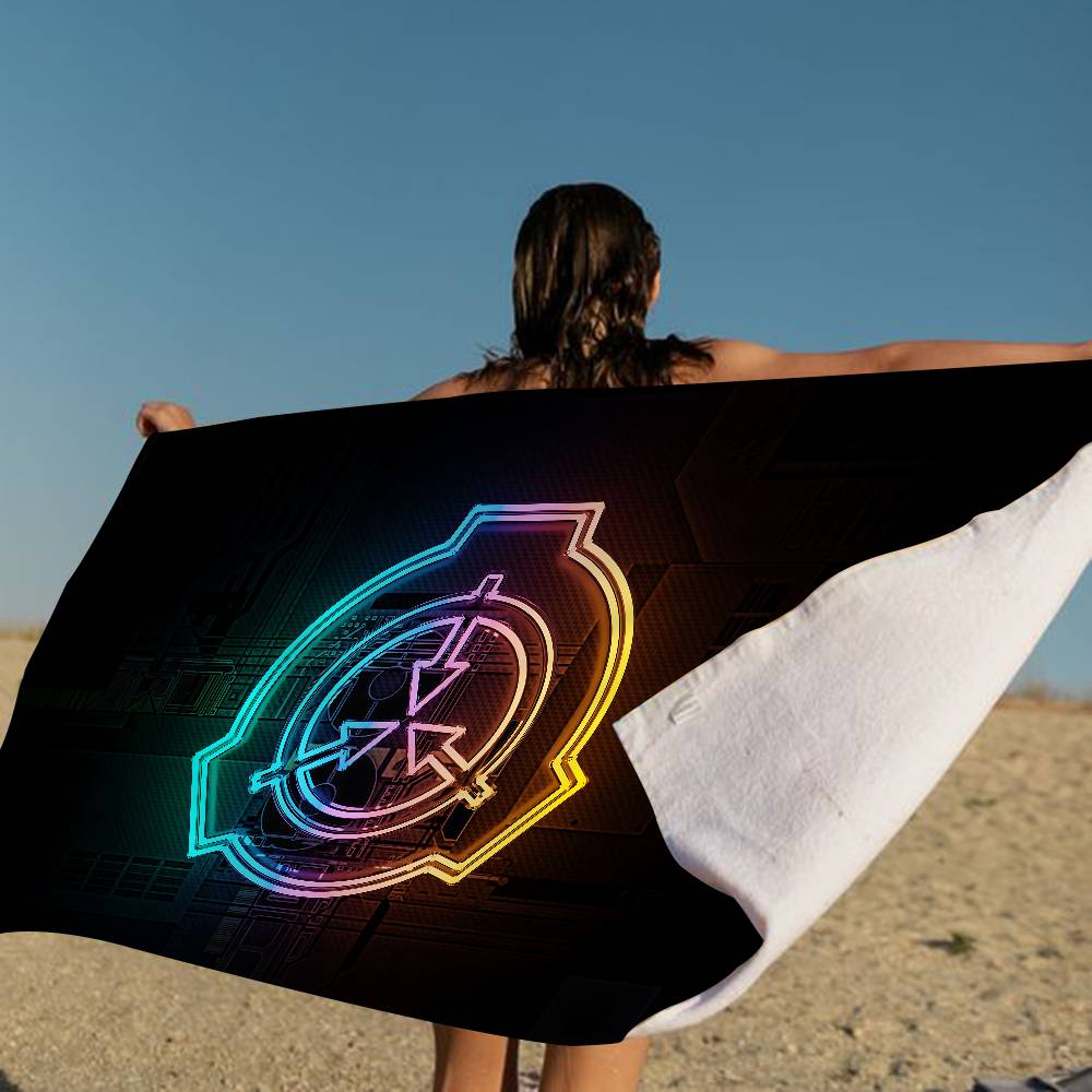 Classic Horror Game S-Scp F-Foundation Microfiber Printed Beach Towel Mountain Climbing Yoga Beach Running Absorbent Soft Towel