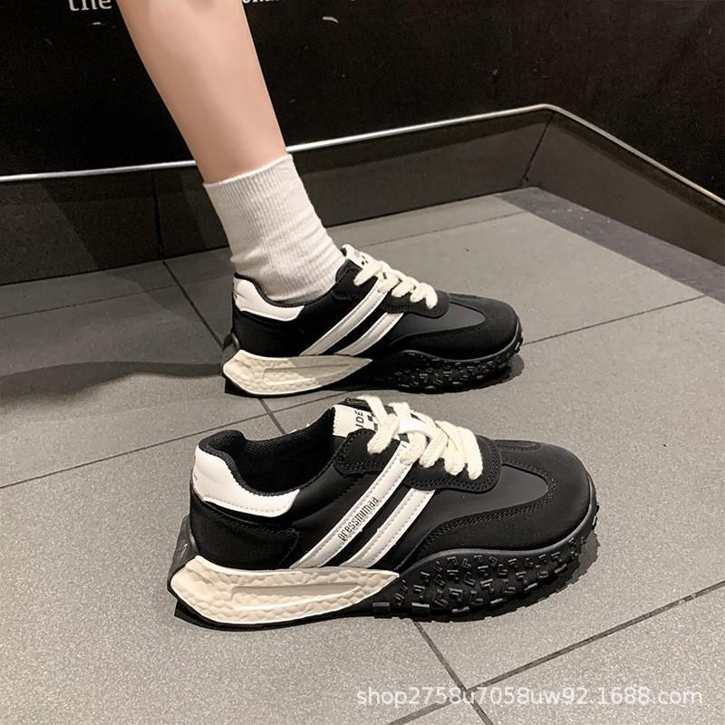 Retro small waist waffle Forrest Gump shoes women's 2025 spring new popular dad shoes lightweight sports training women's shoes