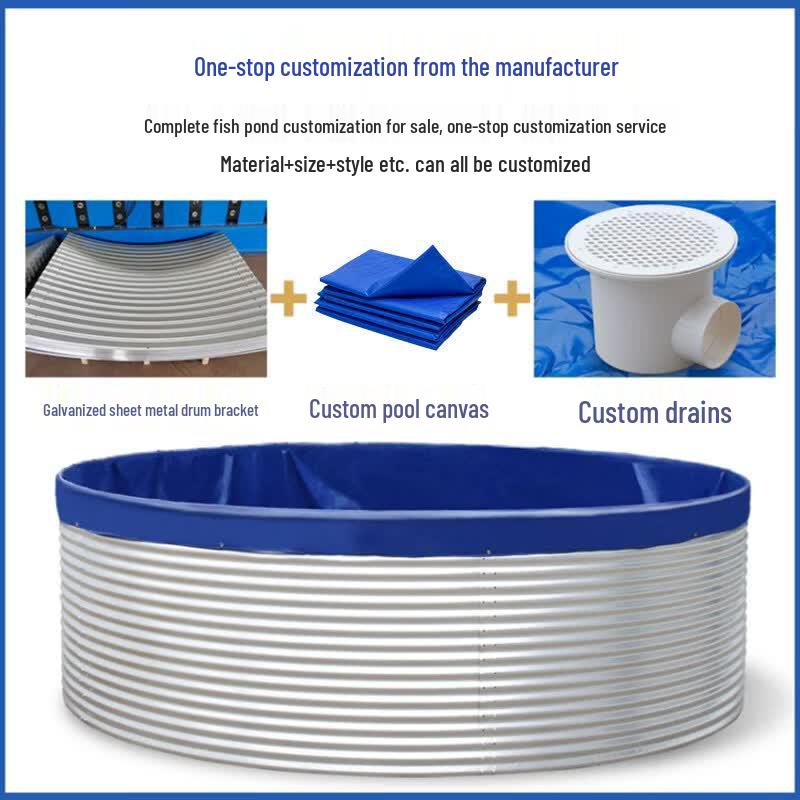 Round Galvanized Canvas Multi-purpose Pool