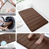 Memory Foam Bath Mat Toilet Mat Extra Soft Non-Slip Bathroom Mat Super Absorbent Bath Mats for Bathroom Floor Bath Rug Foot Mat