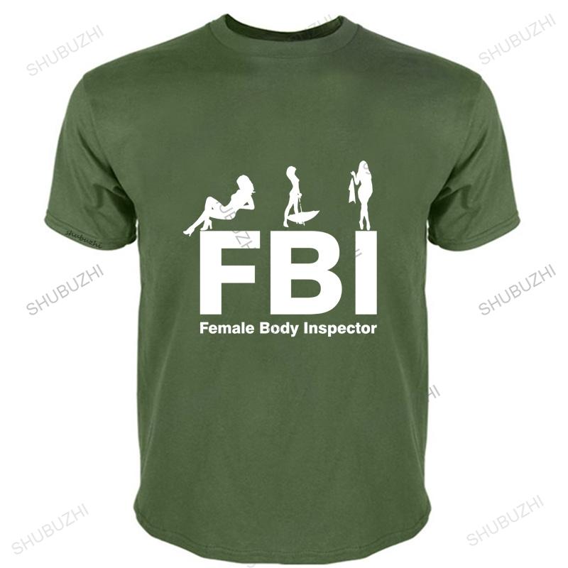 Funny Tshirt FBI Female Body Inspector Club  Tee Shirt  Funny T Shirts  Hip Hop  Men T Shirt Streetwear