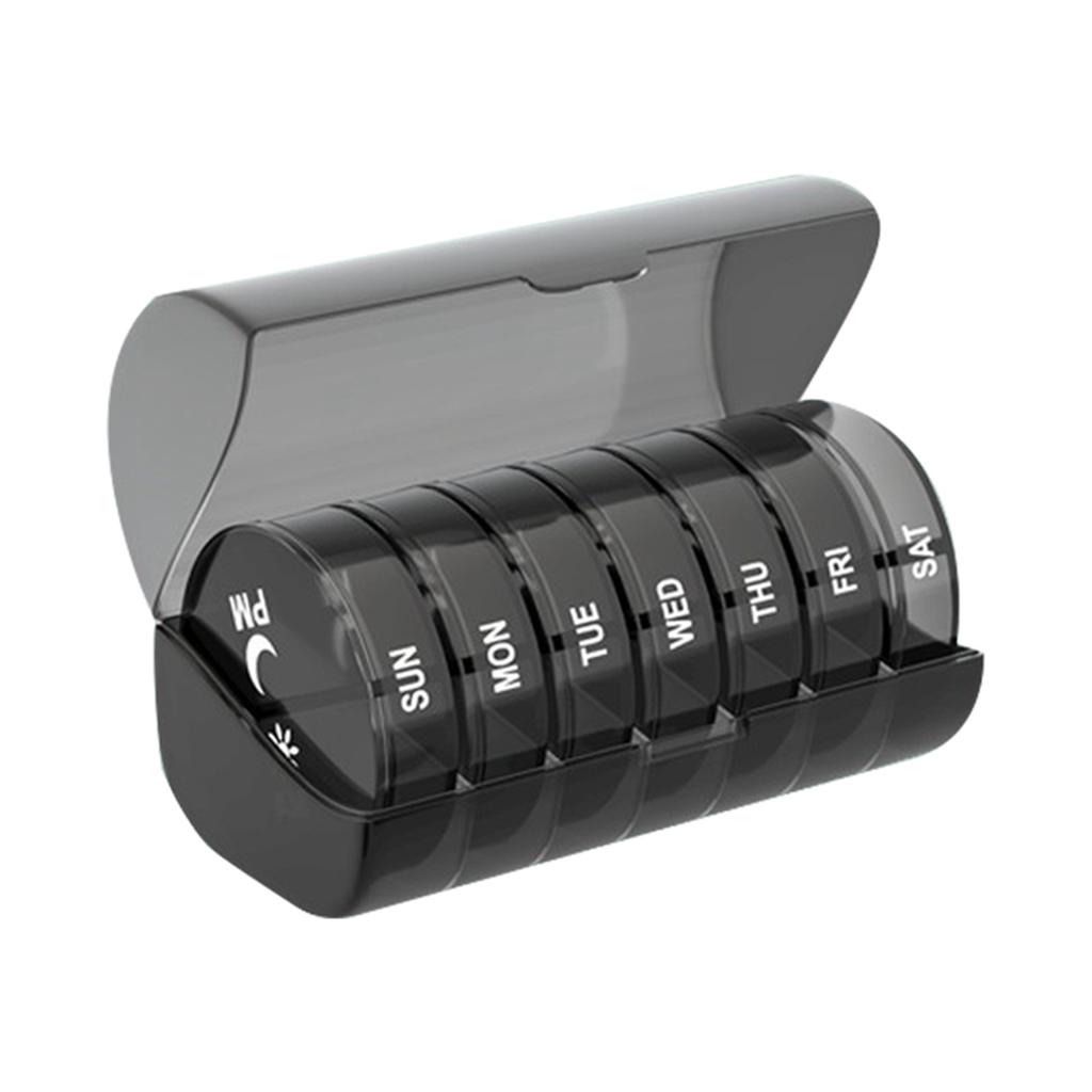 Medicine Box Pill Storage Case Waterproof Container 14 Grids Portable for Home Outdoor