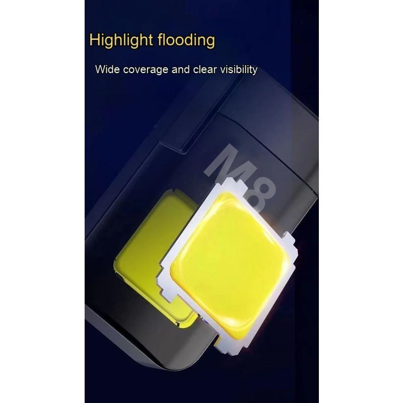COB Work Light with Battery Electric Lighter 4 Mode Rechargeable High Lumens Portable LED Light for Camping Hiking Running Lamp