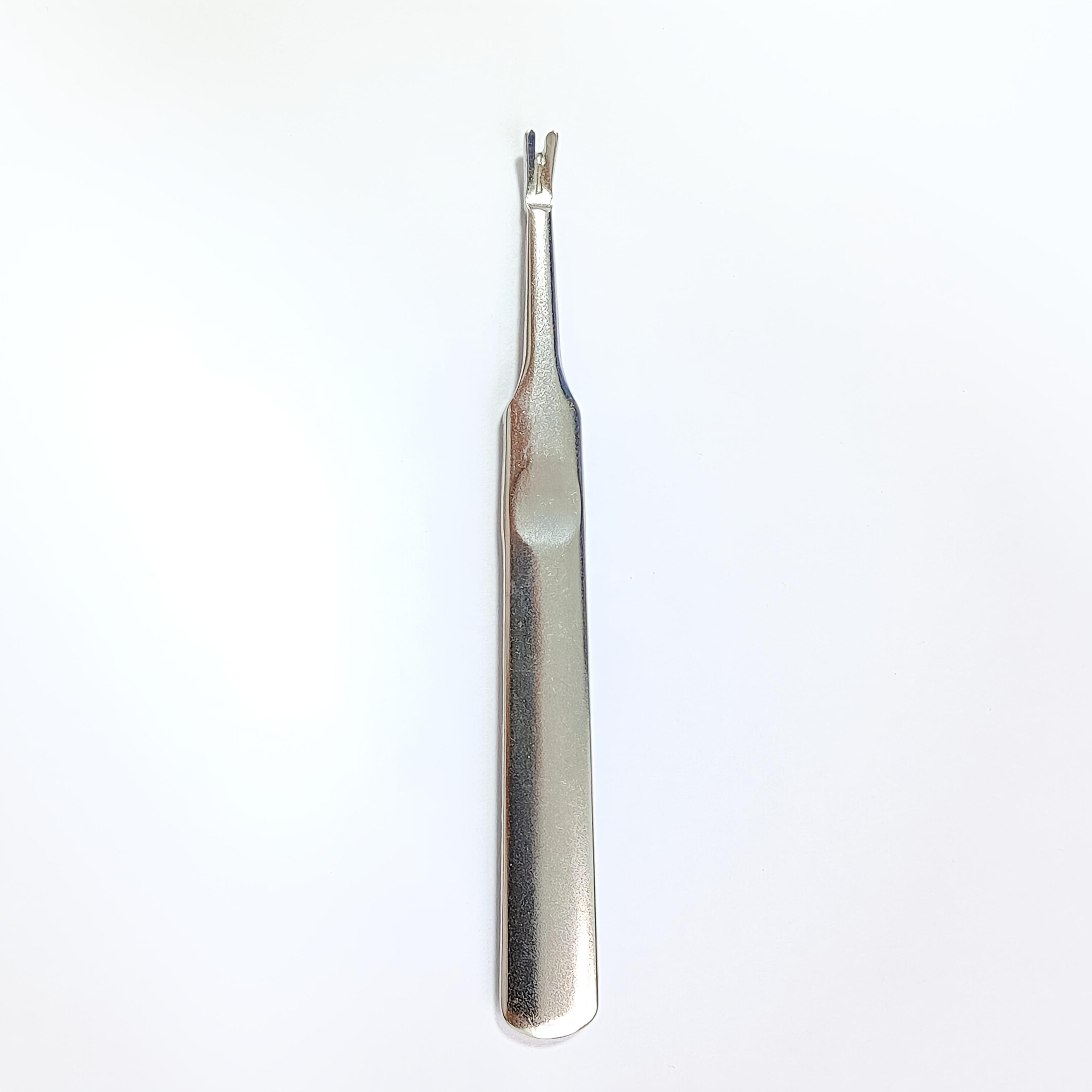 

Professional Silver Stainless Steel Finger Cuticle Cleaner Fork Pusher Nail Art Tools Manicure Pedicure Tools Dead Skin Re серебряный