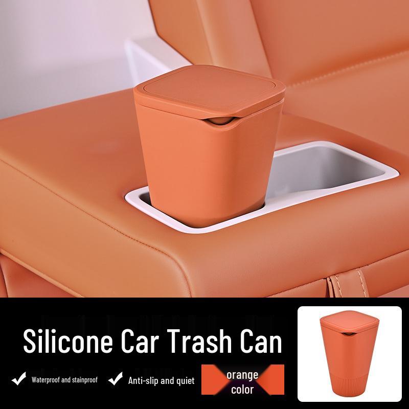 

Silicone Car Trash Can - Compact, Sealed Mini Storage Bin for Car Interior