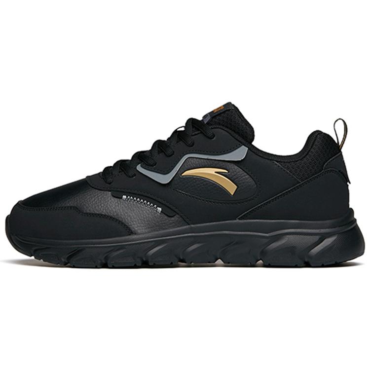 

Anta Comfortable Low top Casual Running Shoes Men s Black Gray Gold 912145573-3 43