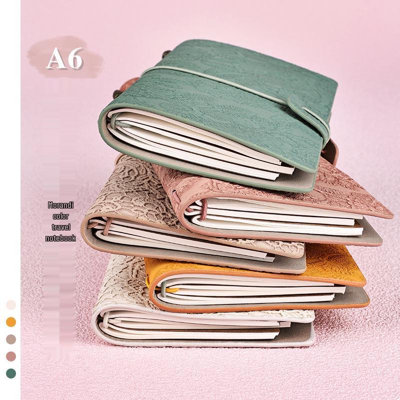 A6 Retro Stamped High-Value Diary and Small Notebook