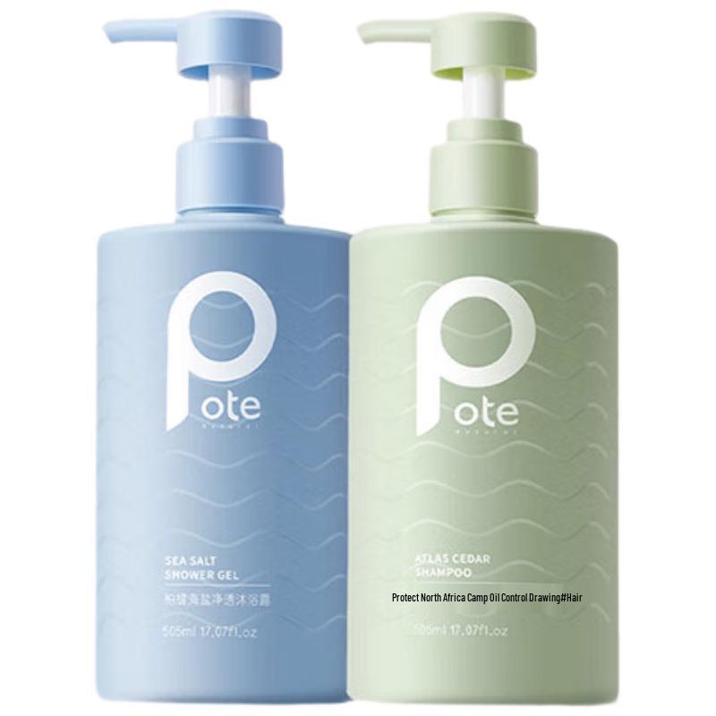 POTE Oil Control Hair & Body Wash Set