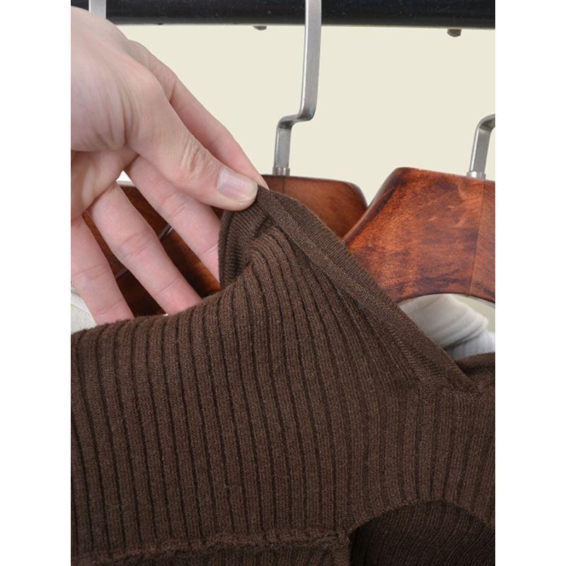 American Sexy Short Tops Solid Color High-Elastic Silm Cut Out Long Sleeves Hooded Knitting Bottoming Shirt