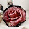 Pink Rose Fantasy Umbrella 8-Frame for Travel, camping, Casual Lightweight Portable Umbrella, Essential for every family Holidays Gift