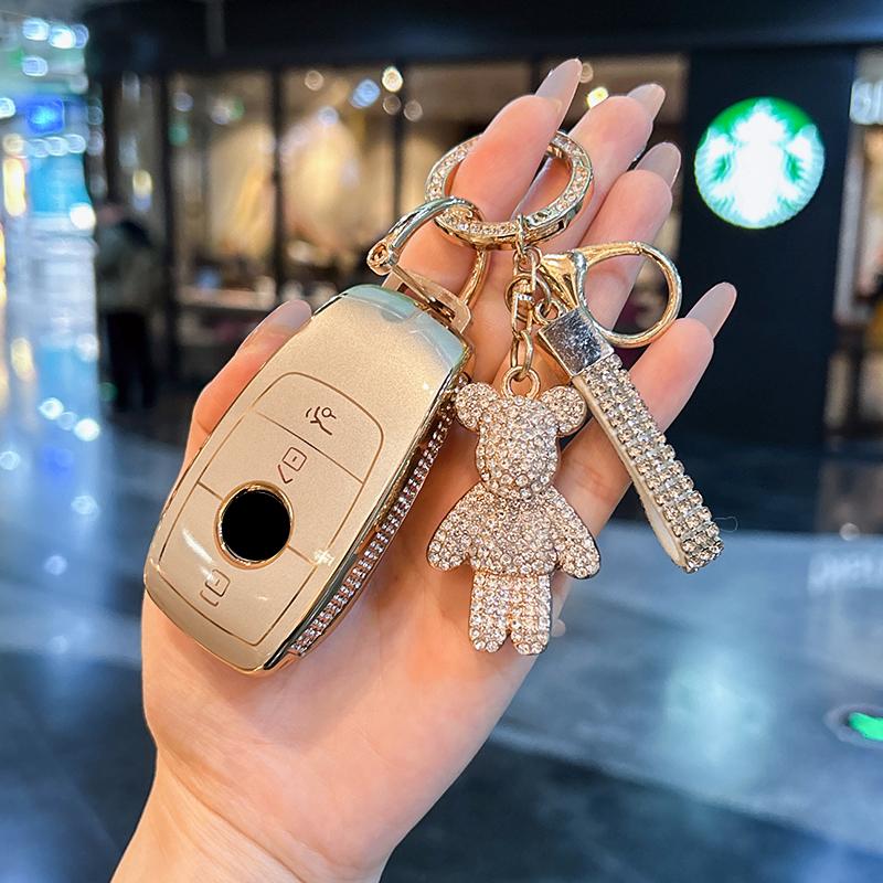 For Mercedes Benz keycase C E A B S Class GLE GLA GLB GLC GLS AMG Car key bag exquisite durable car accessories Car Key Case