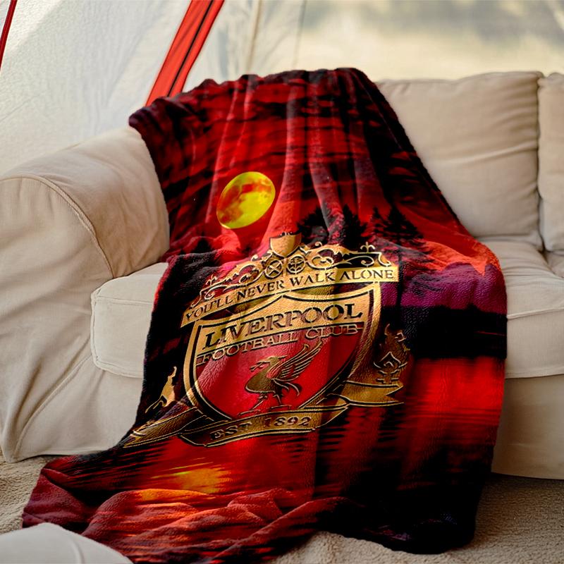[Liverpool FC Blanket] Creative Blanket for Women Men Family Friend On Birthday Mothers Fathers Day Valentines Day