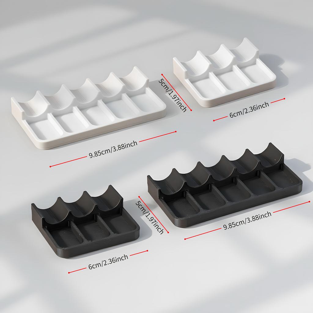 3D Printed Plastic Brush Holder Lightweight Portable Painting Brush Rest Holder Space-Saving Mini Size Brush Storage Box
