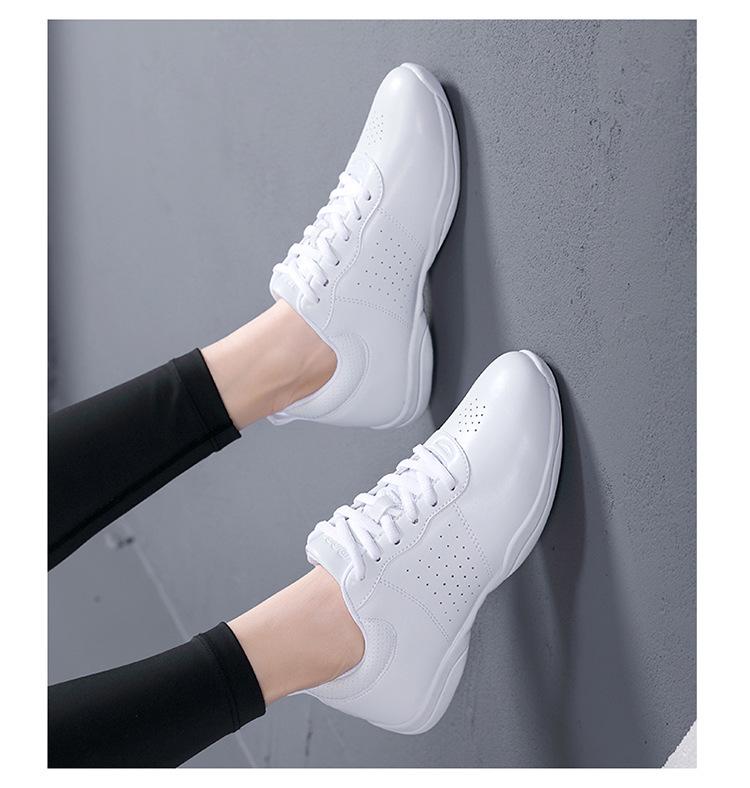 Unisex Gymnastik- und Cheerleading-Schuhe – Weiße Sohle Fitness-, Tanz-, Wettkampf- und Trainingsschuhwerk
