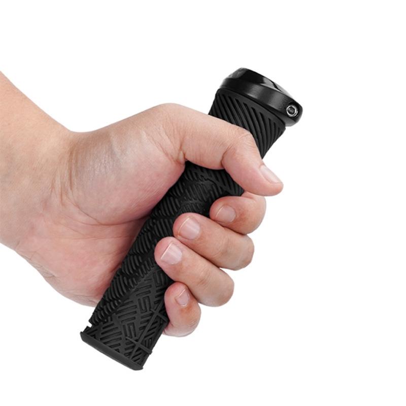 1Pair Ergonomic Bicycles Handle Grips Replacement Rubber Shock Absorption Handlebar Cover Easy to Installation