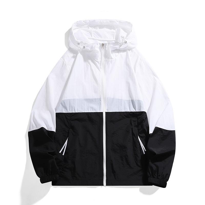 New Couple Sunscreen Clothes, Light and Breathable, UV-proof Skin Clothes, Outdoor Ice-feeling Hooded Jacket