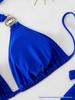 2025 Multi-Color Women's Bikini: European & American Three-Point Tie, Split Swimsuit