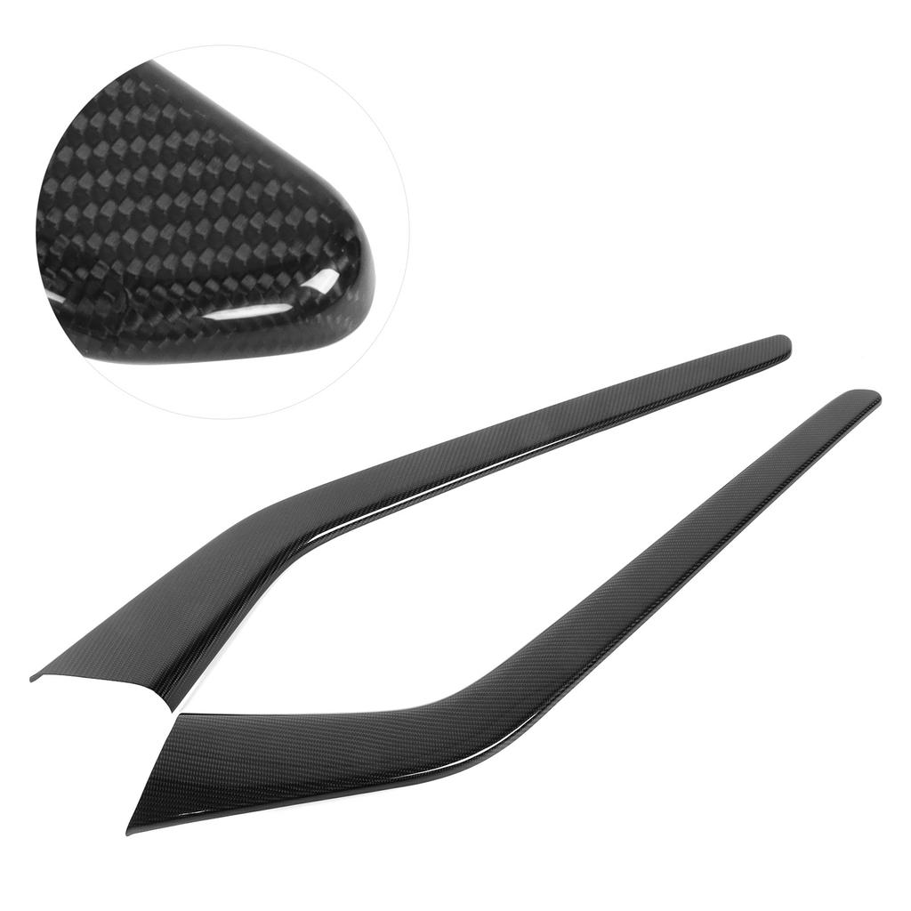 2Pcs Console Gear   Side Trim Strip Cover Carbon   Decor Fit for     2018‑2021