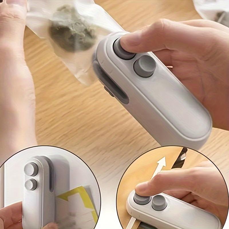 Mini mașină portabilă de etanșare reîncărcabilă - Sigilarea pungilor de plastic de mână cu baterie cu litiu încorporată, 155mAh - Resigilator de pungi pentru gustări