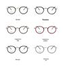 Linde 5805 Oval Titanium and Acetate Fashion Eyeglasses for Women and Men - Retro Business Style