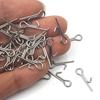 100pcs Stainless Assist Rig Hook Connecting Pin Soft Fishing Lures Baits Stingers Needle Fishing Tackle Accessories