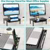 Heightening PC Monitor Holder Metal Laptop Cooling Bracket Multi-use Storage Rack