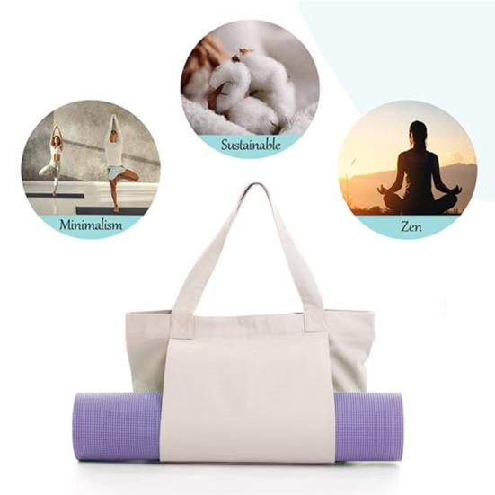 Yoga-/Pilatesmattentasche, multifunktional, große Kapazität, Canvas-Handtasche, tragbare Outdoor-Trainingsgeräte, Yoga-Pad
