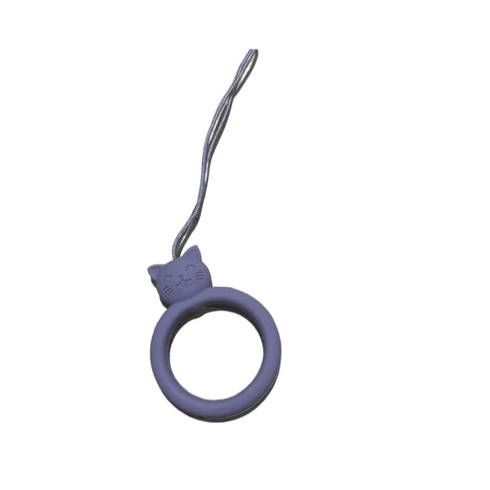 Anti-lost Mobile Phone Pendant Finger Ring Silicone Phone Short Lanyard  U Disk Hanging