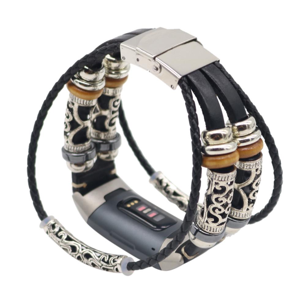 Replacement Leather Wristband Band Strap Bracelet For Charge 3