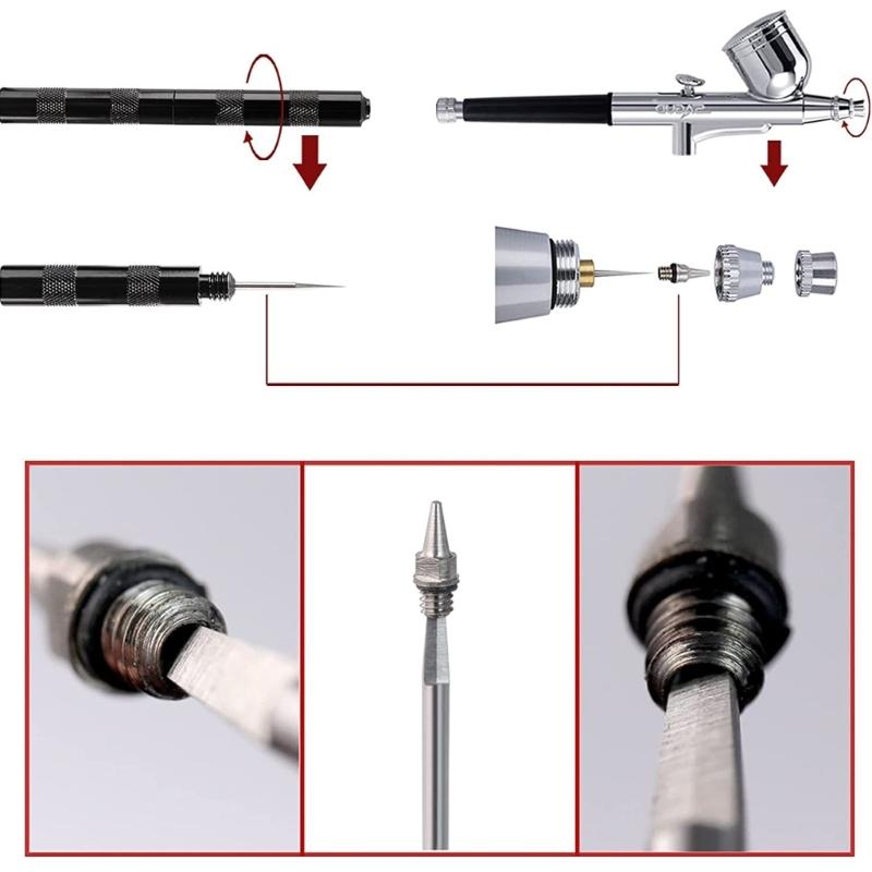 Airbrush Cleaning Repair Tool Air Brush Tool Airbrushing Install Remover Air Brush Airbrush Maintenance Tool Enduring