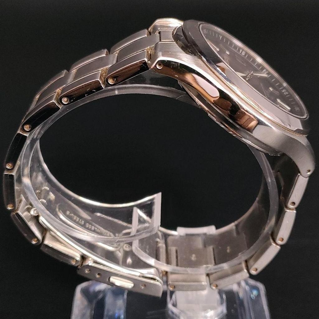 [USED] Seiko Spirit Black Silver Solar Watch