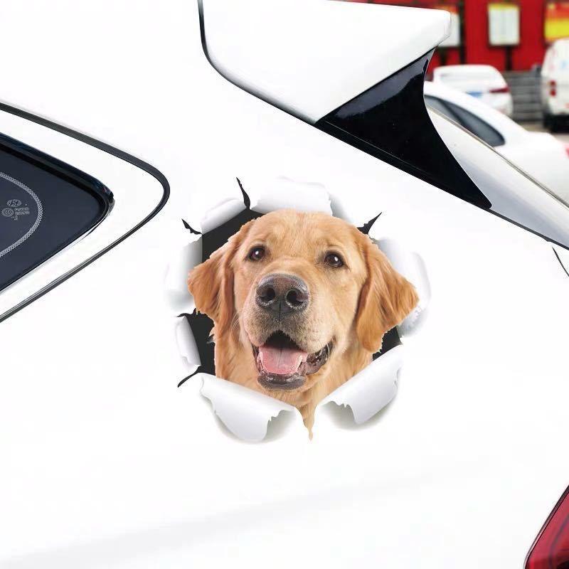 3D Cute Kitten & Puppy Stereoscopic Decal for Cars & Motorcycles