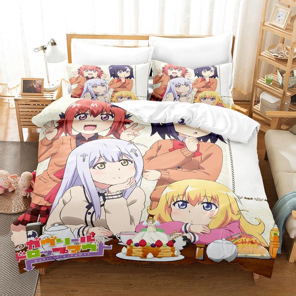 3D Print Cartoon Kawaii Gabriel Dropout Bedding Set Single Twin Full Queen King Size Bed Set Adult Kid Bedroom Duvet cover Sets