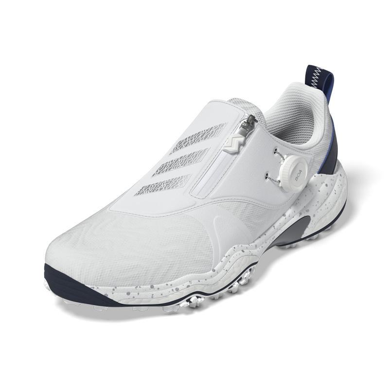 Adidas CodeChaos Boa Comfortable Sports Shock Absorption Non-Slip Support Low Top Golf Shoes Men Golf Shoes White Blue IH8443
