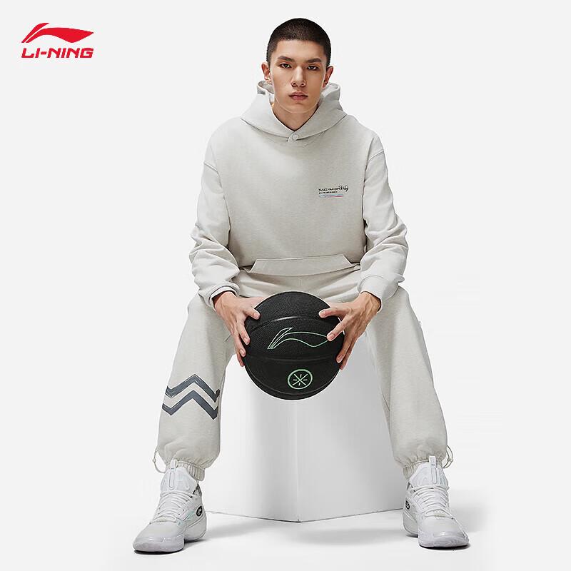 LI-NING Wade Lifestyle Men s Letter Pullover Hooded Sweatshirt AWDU013 XL