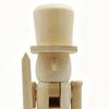 1PC Christmas Nutcracker Figurines Wooden Tabletop Ornament Wood Christmas Decorations Nutcracker Ornaments For DIY Living Room