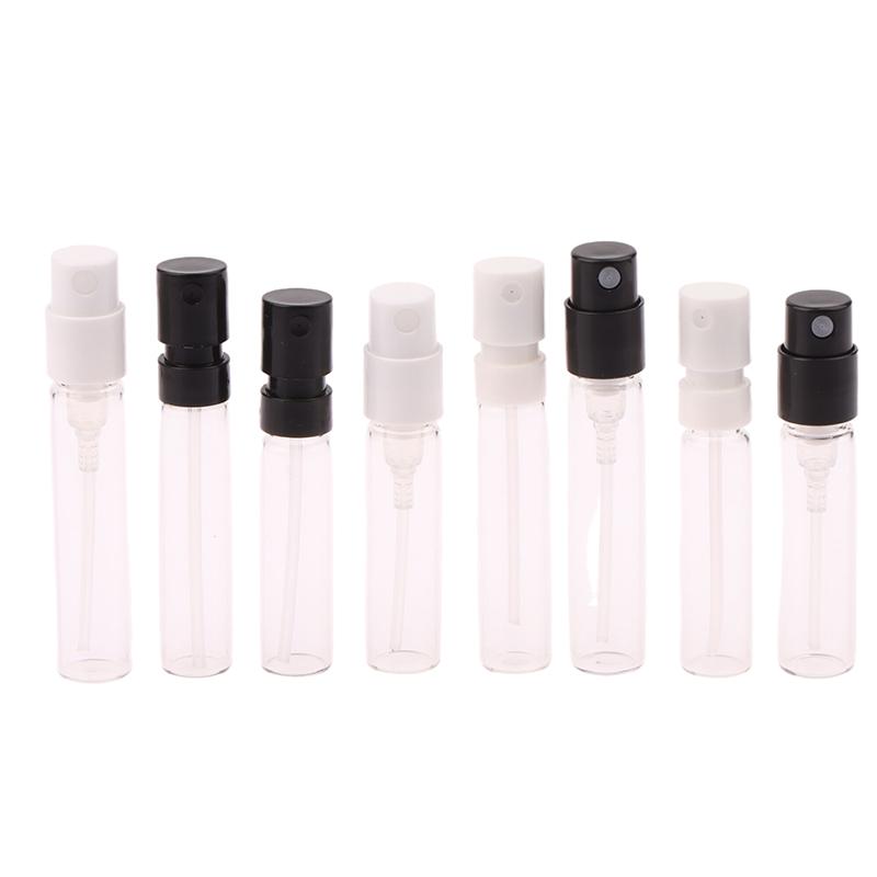 Mini szklane buteleczki bagnetowe Próbki perfum Buteleczki do próbek Atomizery do perfum wielokrotnego napełniania Pojemniki kosmetyczne podróżne