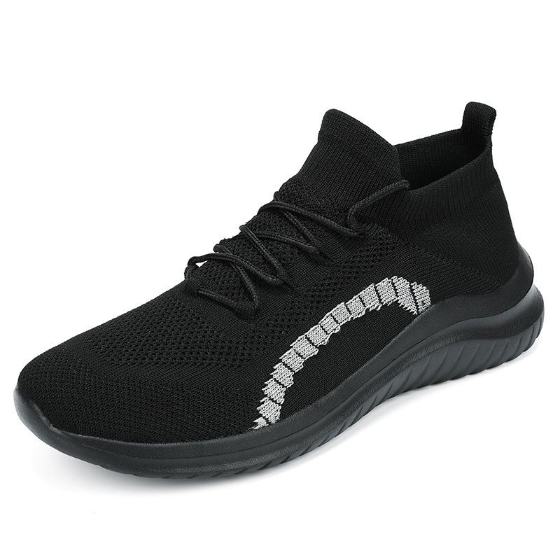 Flying Weaving New Men's Casual Sports Shoes Trendy Fashion Versatile Sports Running Shoes
