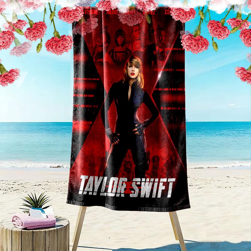 Asciugamano da Spiaggia Taylor Print, Asciugamano Grande Morbido ad Asciugatura Rapida per Spiaggia Campeggio Nuoto