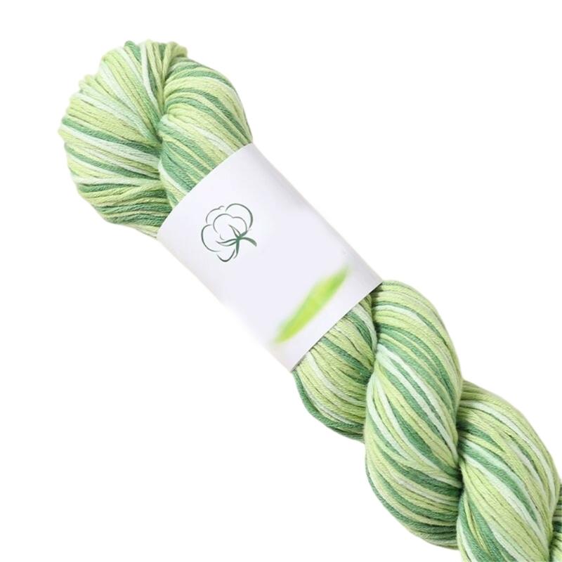 Multipurpose Cotton Knitting Yarn Hand Dyed Soft Natural Dyes for Scarves Hat Decoration Projects Easy to Handle