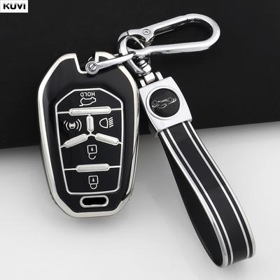 5 Buttons New Tpu Car Remote Smart Key Case Cover Fob Keychain Shell For Ssang Yong  G4 Rexton Ssangyong Keyless Accessories