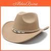 Vintage Cowboyhoed Met Brede Rand Voor Mannen Vrouwen Zonbescherming En Ademend Vermogen