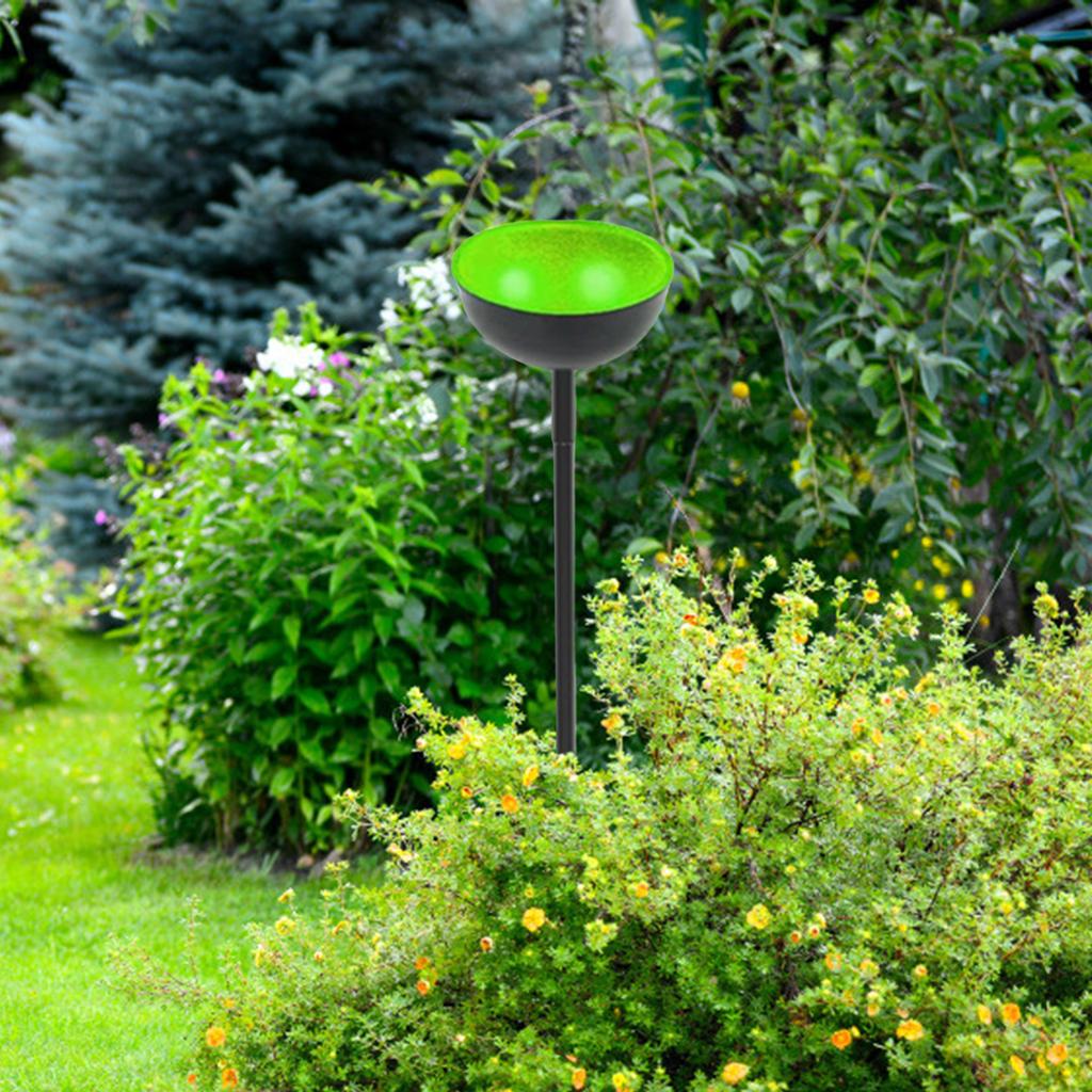 Bee Watering Station Metal Bee Water Feeder with Stake Butterfly Bath Bowl Multi-Function Standing Bee Feeder for Outdoor Decor